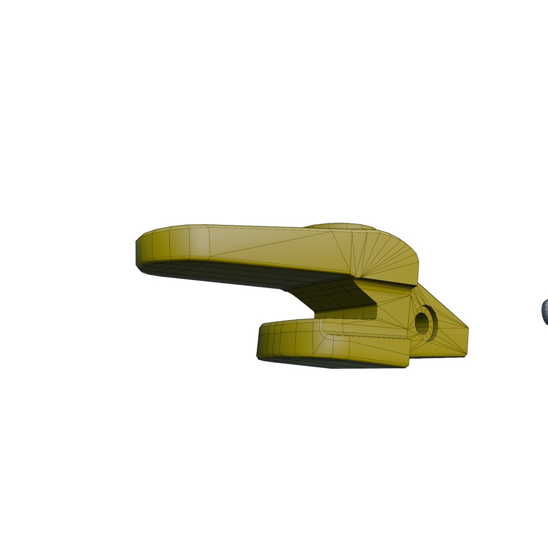 Bucket Teeth Pack 3D Model – Low Poly Universal Excavator Attachments, FBX - View 16