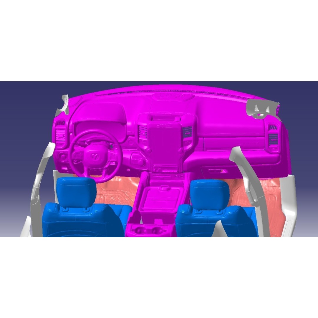 Dodge RAM 1500 Limited Crew Cab 4x4 2019 3D Model – High Detail Vehicle Scan, STL - View 16