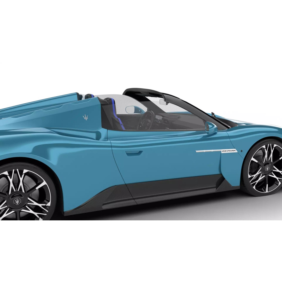 Maserati MCPura Cielo 2026 3D Model – High Poly Rigged Sport Car, FBX, OBJ - View 11