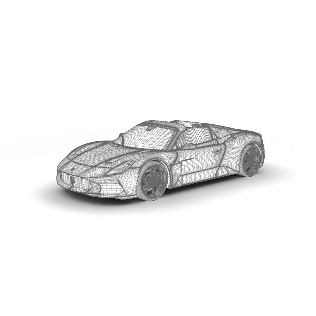 Maserati MCPura Cielo 2026 3D Model – High Poly Rigged Sport Car, FBX, OBJ - View 29