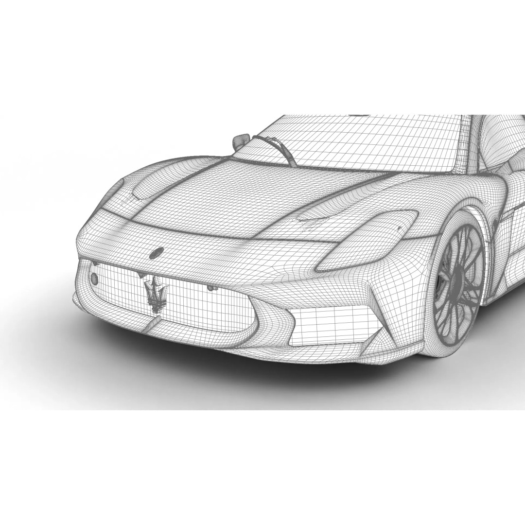 Maserati MCPura Cielo 2026 3D Model – High Poly Rigged Sport Car, FBX, OBJ - View 31