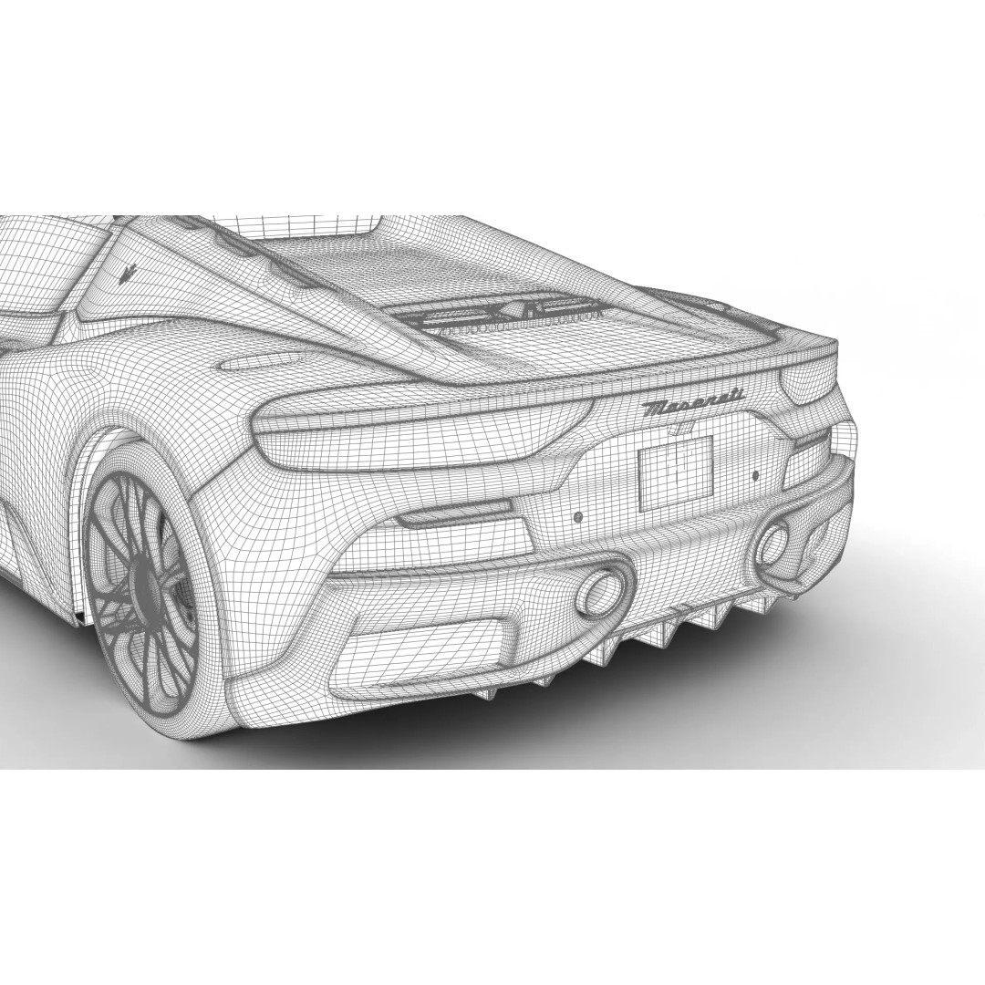 Maserati MCPura Cielo 2026 3D Model – High Poly Rigged Sport Car, FBX, OBJ - View 32