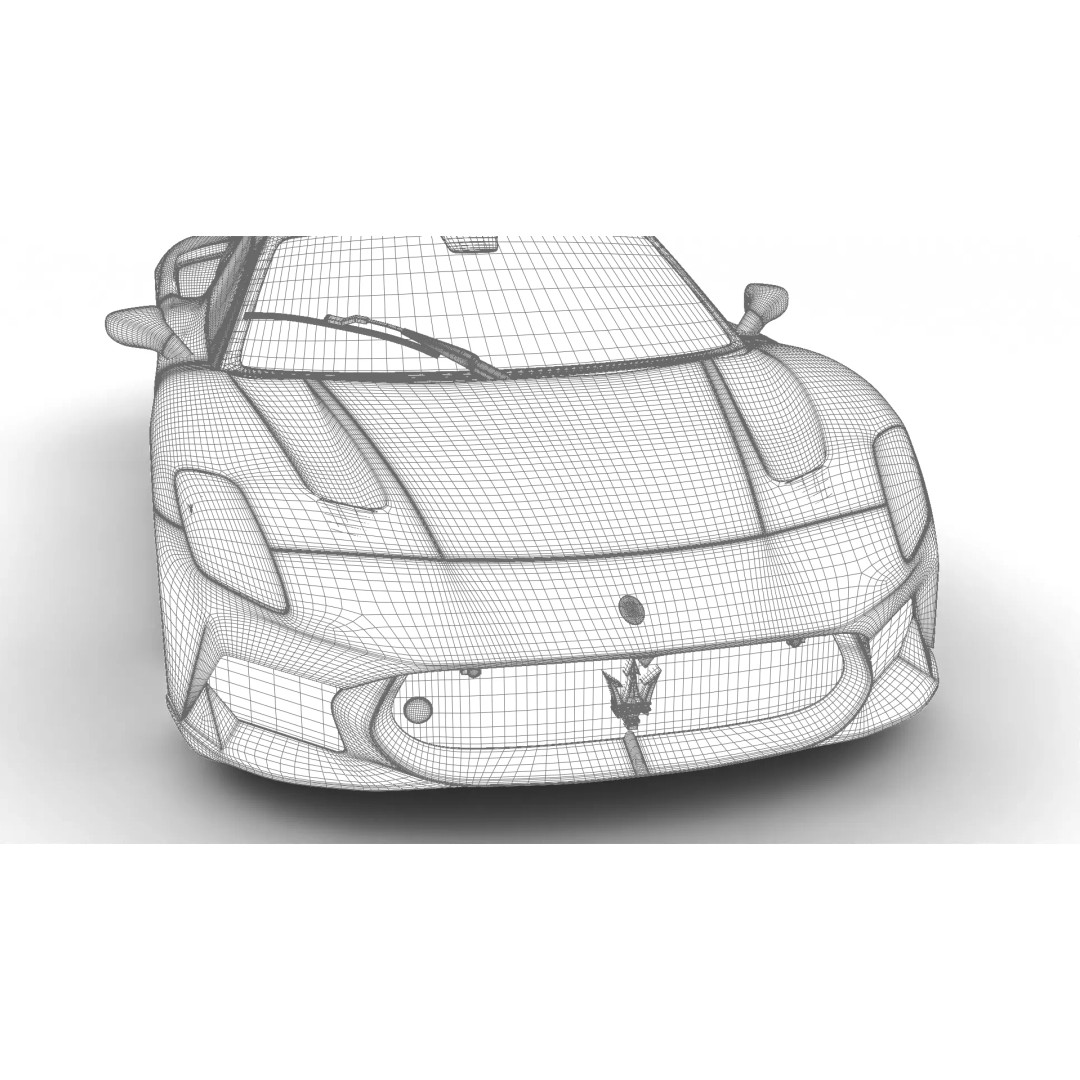 Maserati MCPura Cielo 2026 3D Model – High Poly Rigged Sport Car, FBX, OBJ - View 35
