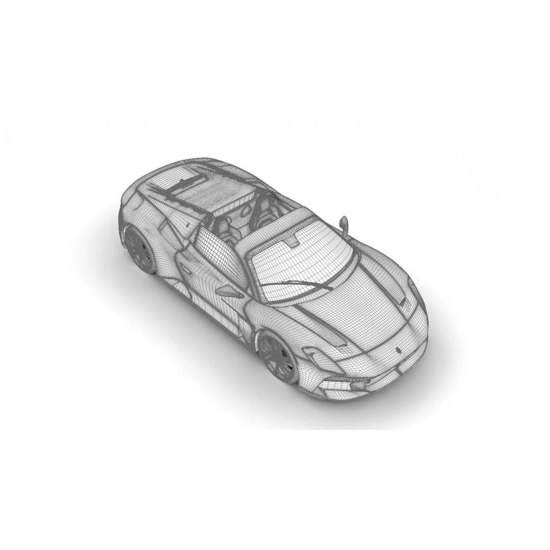 Maserati MCPura Cielo 2026 3D Model – High Poly Rigged Sport Car, FBX, OBJ - View 37