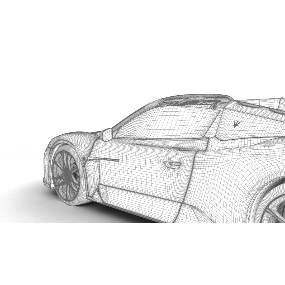 Maserati MCPura Cielo 2026 3D Model – High Poly Rigged Sport Car, FBX, OBJ - View 44