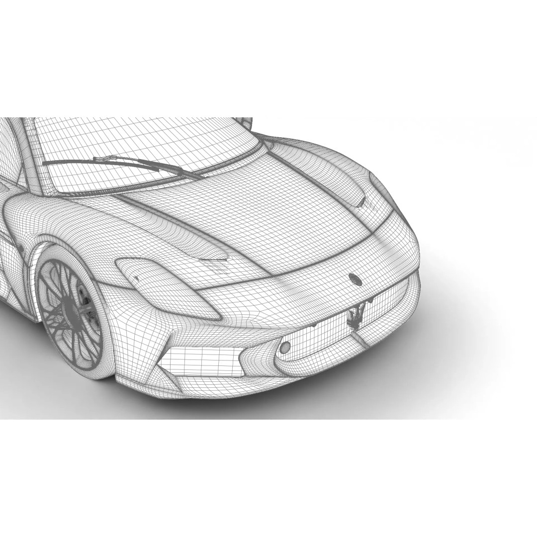 Maserati MCPura Cielo 2026 3D Model – High Poly Rigged Sport Car, FBX, OBJ - View 47