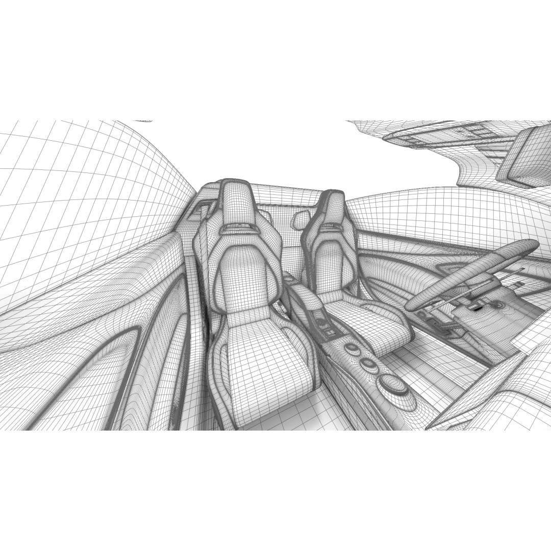 Maserati MCPura Cielo 2026 3D Model – High Poly Rigged Sport Car, FBX, OBJ - View 49