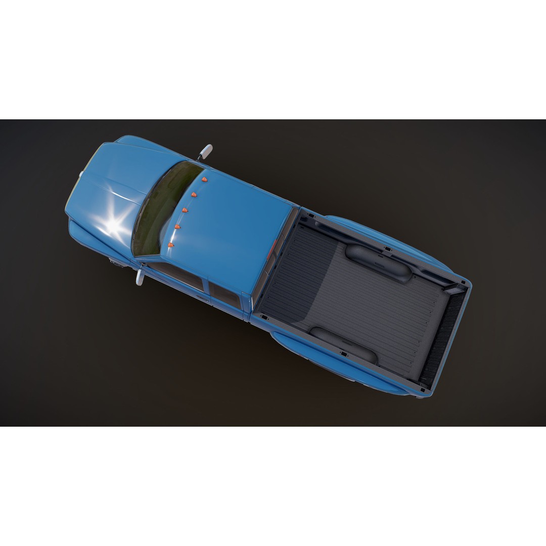 Dodge Ram 1996 3500 Laramie 3D Model – Low Poly Game Ready Asset, FBX - View 24