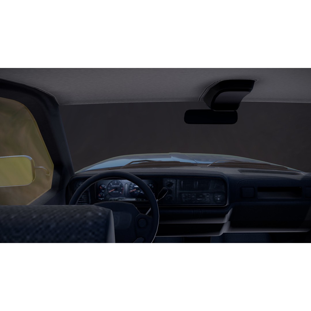 Dodge Ram 1996 3500 Laramie 3D Model – Low Poly Game Ready Asset, FBX - View 28