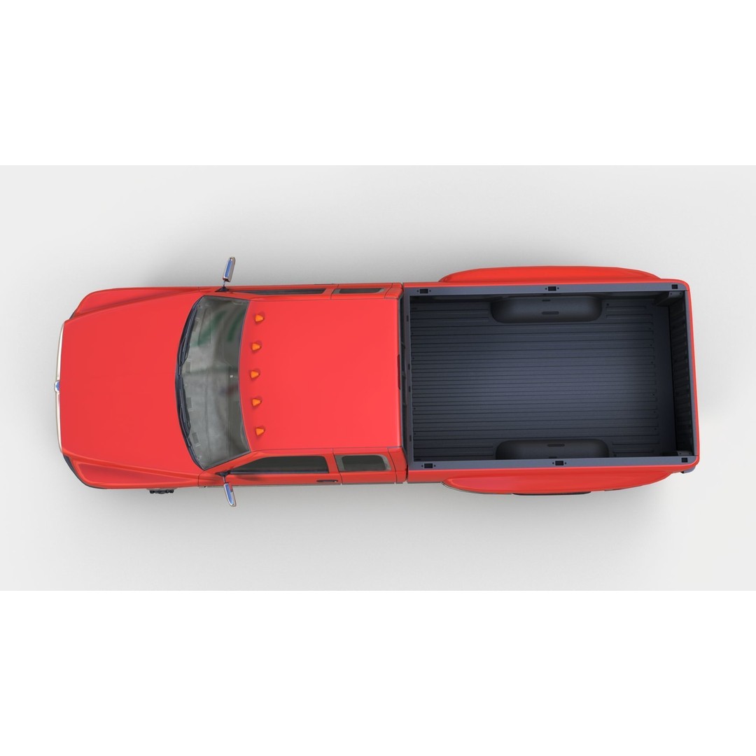 Dodge Ram 1996 3500 Laramie 3D Model – Low Poly Game Ready Asset, FBX - View 8