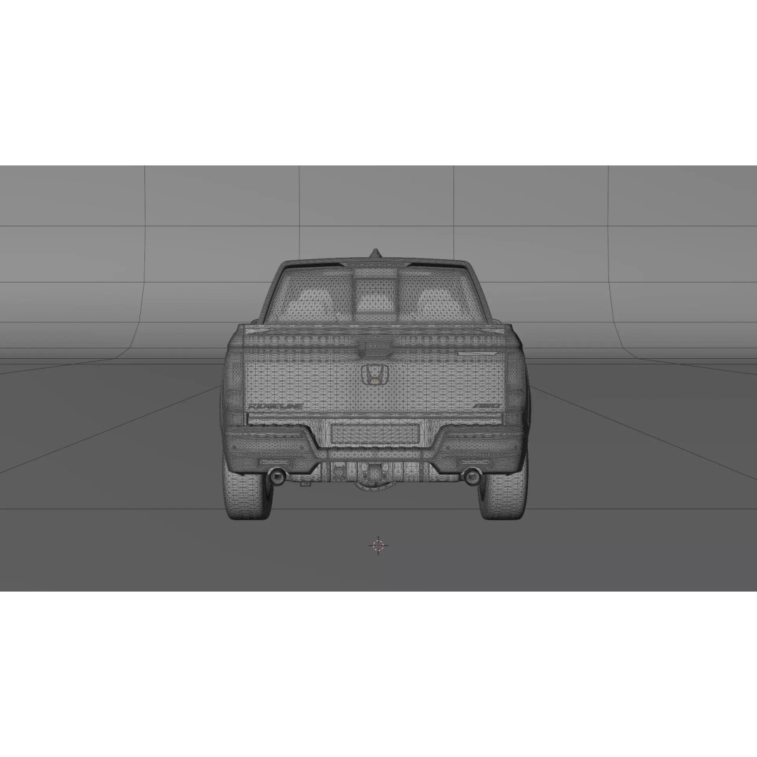 Honda Ridgeline 3D Model – High Poly Realistic Pickup Truck, Blender