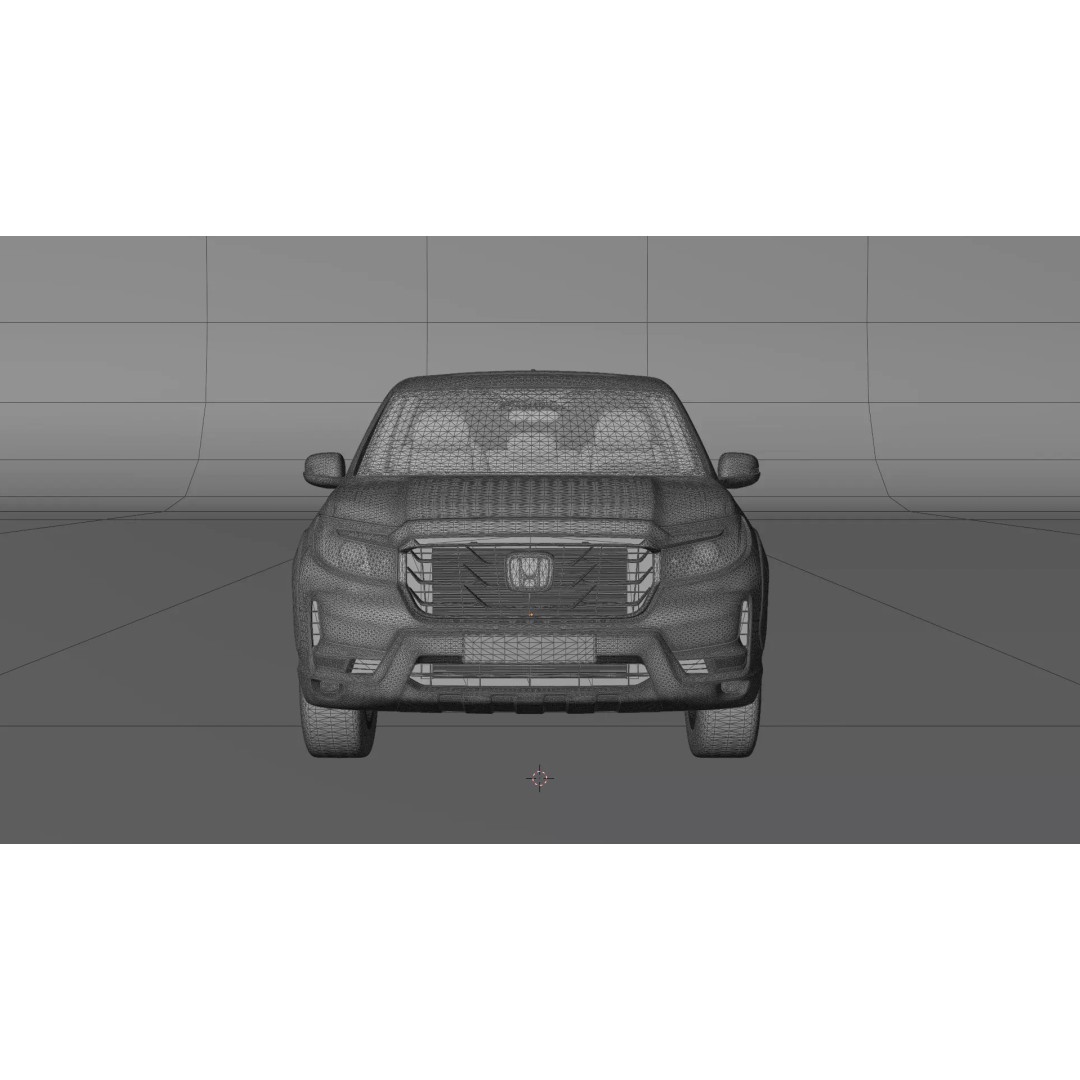 Honda Ridgeline 3D Model – High Poly Realistic Pickup Truck, Blender - View 11
