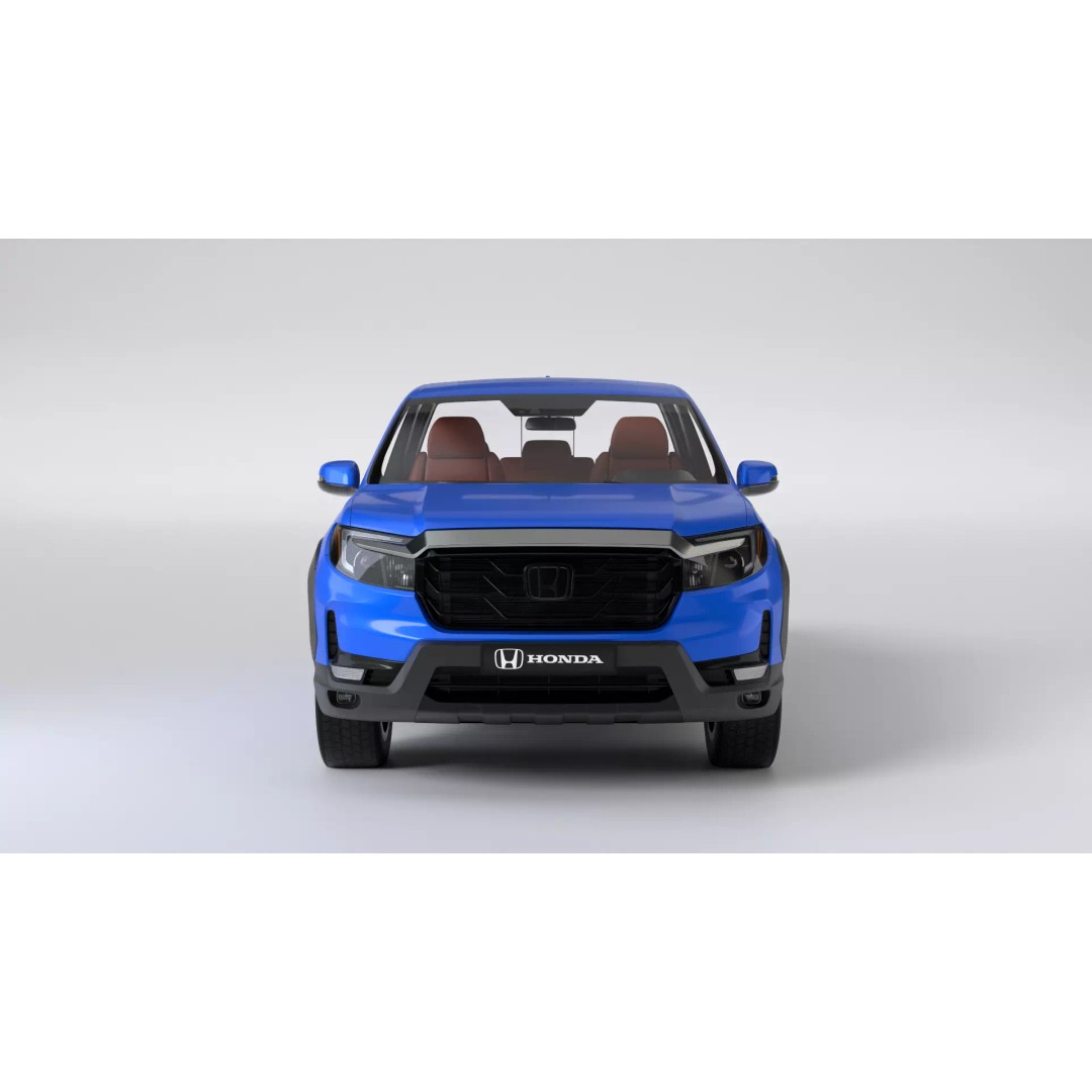 Honda Ridgeline 3D Model – High Poly Realistic Pickup Truck, Blender - View 3