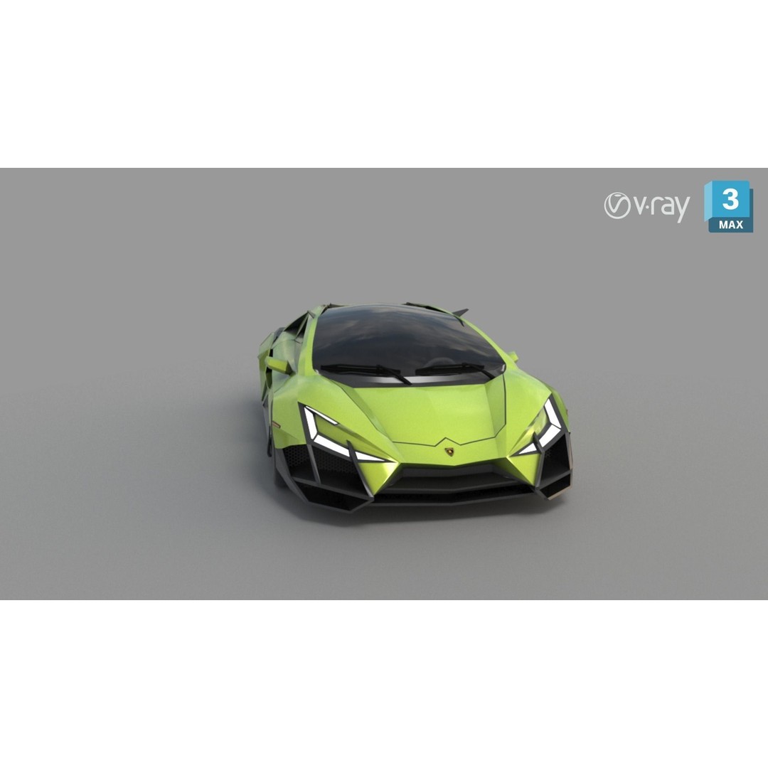 Forsennato Concept Car 3D Model – High Poly PBR Rigged Asset, FBX & Blender - View 13
