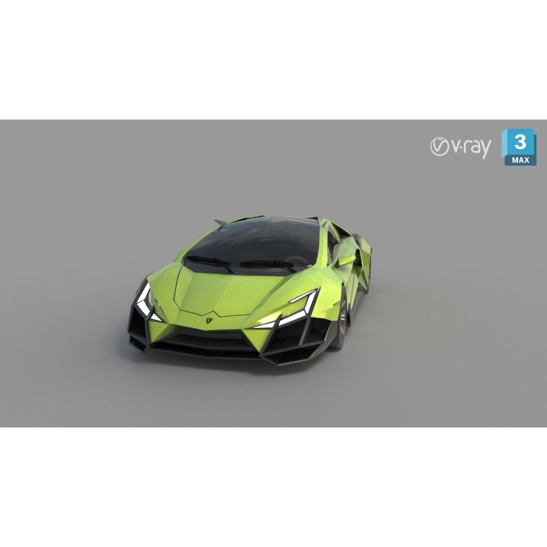 Forsennato Concept Car 3D Model – High Poly PBR Rigged Asset, FBX & Blender - View 14