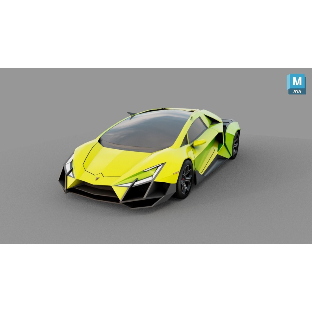 Forsennato Concept Car 3D Model – High Poly PBR Rigged Asset, FBX & Blender - View 18