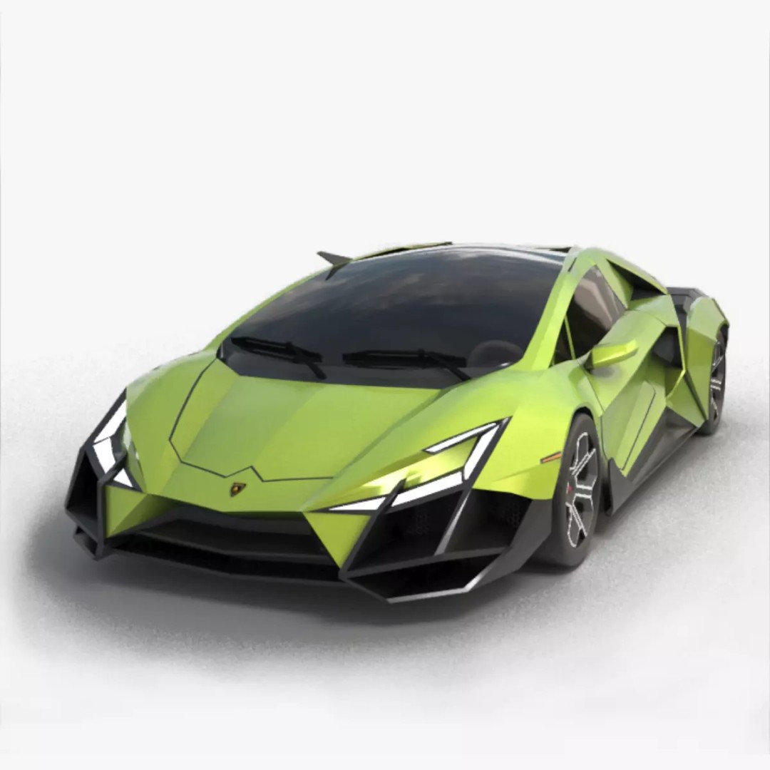 Forsennato Concept Car 3D Model – High Poly PBR Rigged Asset, FBX & Blender - View 2