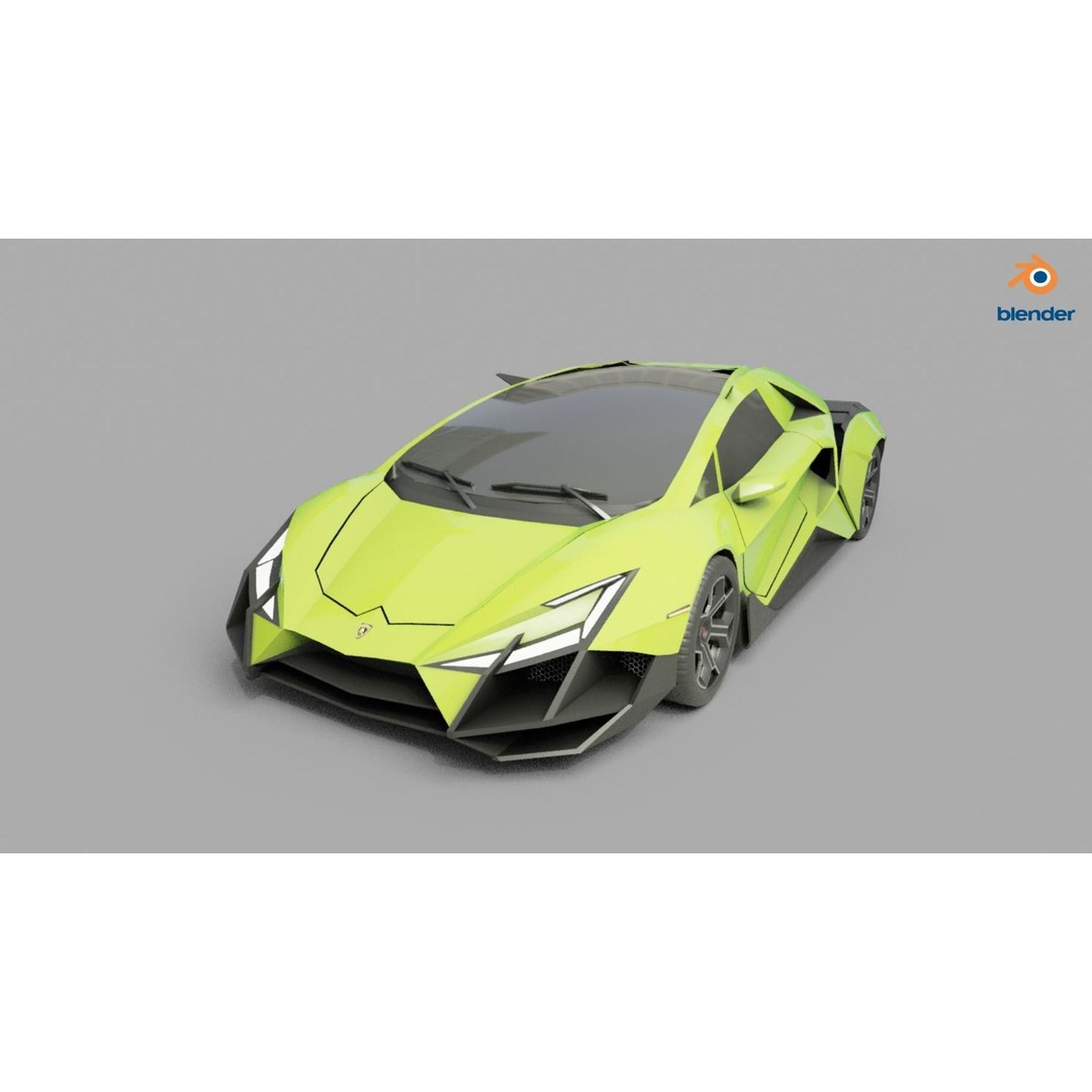 Forsennato Concept Car 3D Model – High Poly PBR Rigged Asset, FBX & Blender - View 20