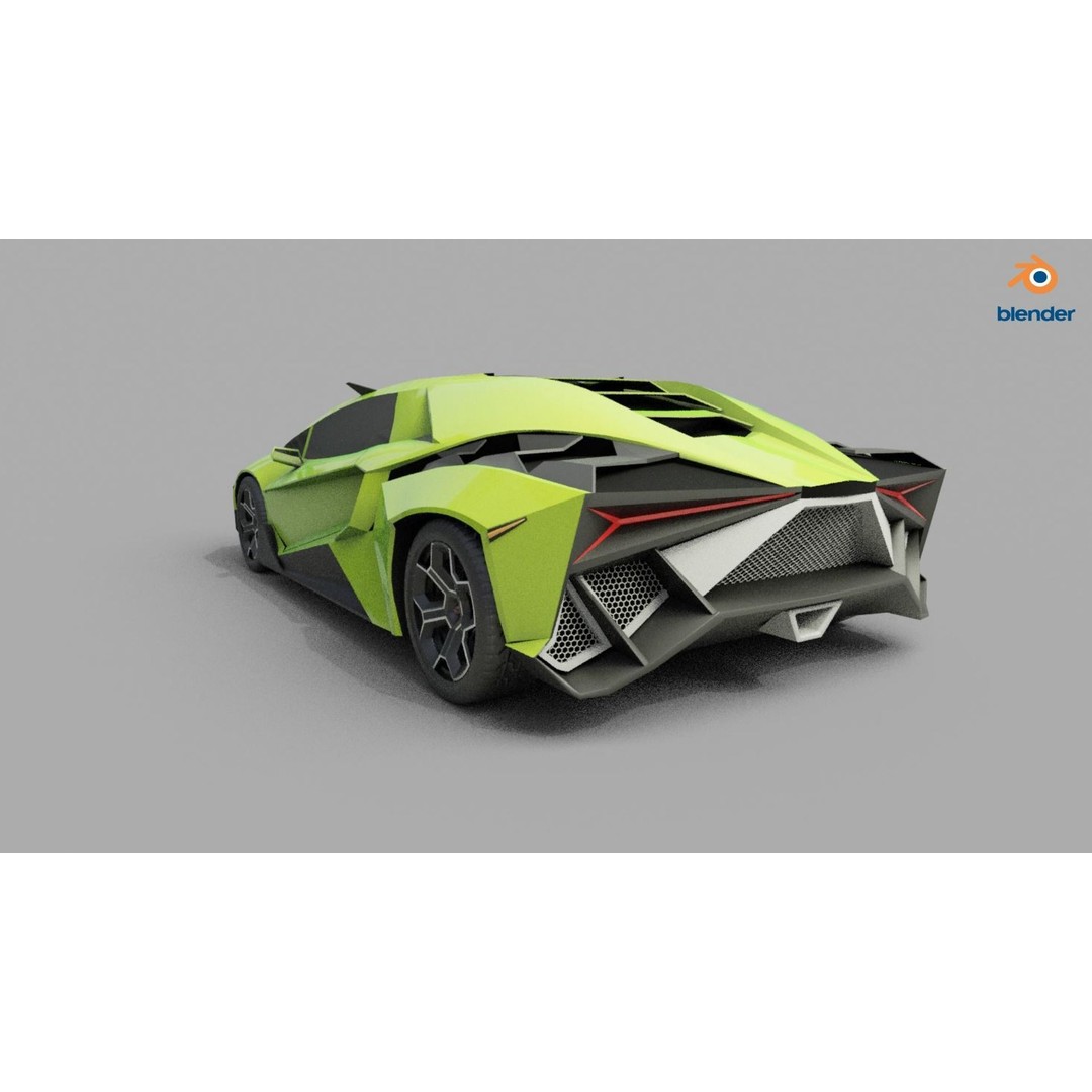 Forsennato Concept Car 3D Model – High Poly PBR Rigged Asset, FBX & Blender - View 21