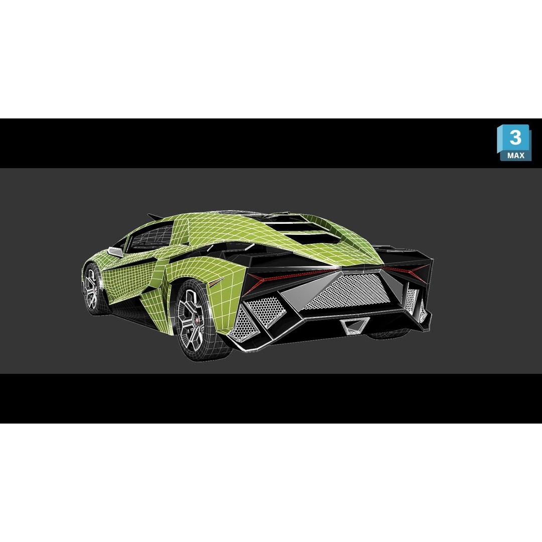 Forsennato Concept Car 3D Model – High Poly PBR Rigged Asset, FBX & Blender - View 25