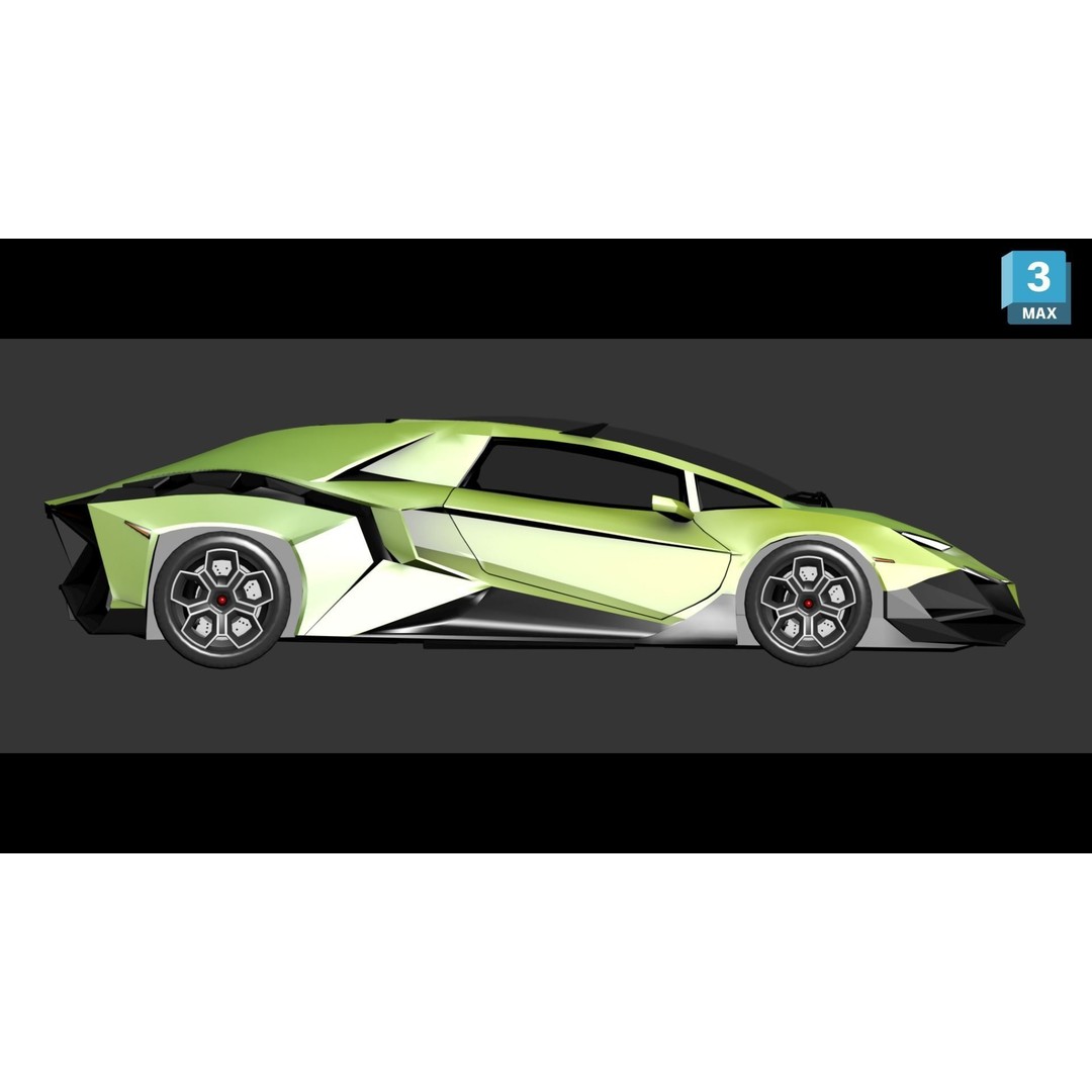 Forsennato Concept Car 3D Model – High Poly PBR Rigged Asset, FBX & Blender - View 26