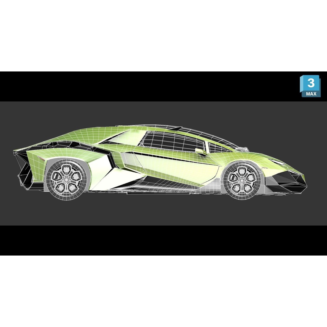 Forsennato Concept Car 3D Model – High Poly PBR Rigged Asset, FBX & Blender - View 27