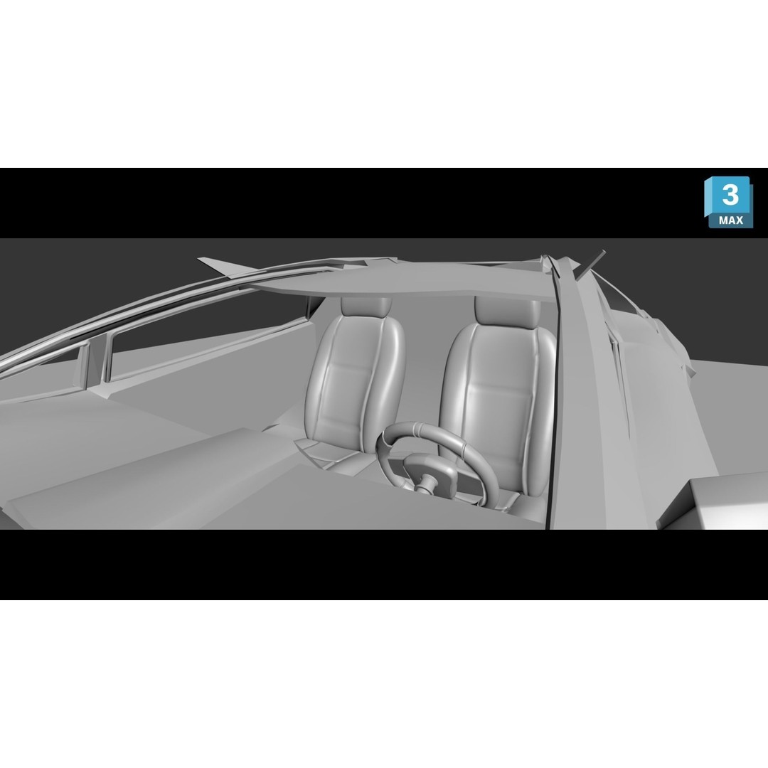 Forsennato Concept Car 3D Model – High Poly PBR Rigged Asset, FBX & Blender - View 31