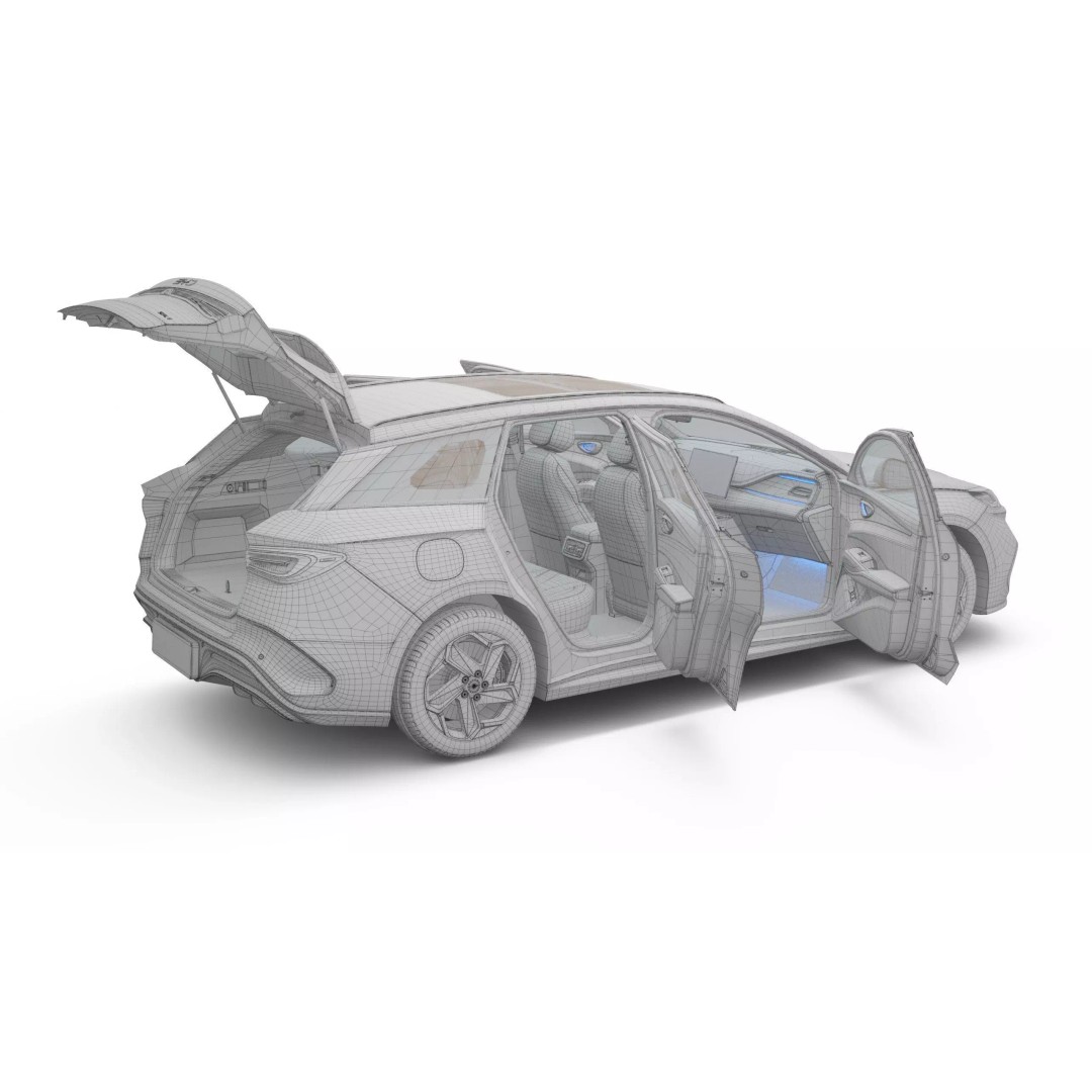 2025 BYD Seal 3D Model – High Poly Sport Car with Interior, FBX, Blender