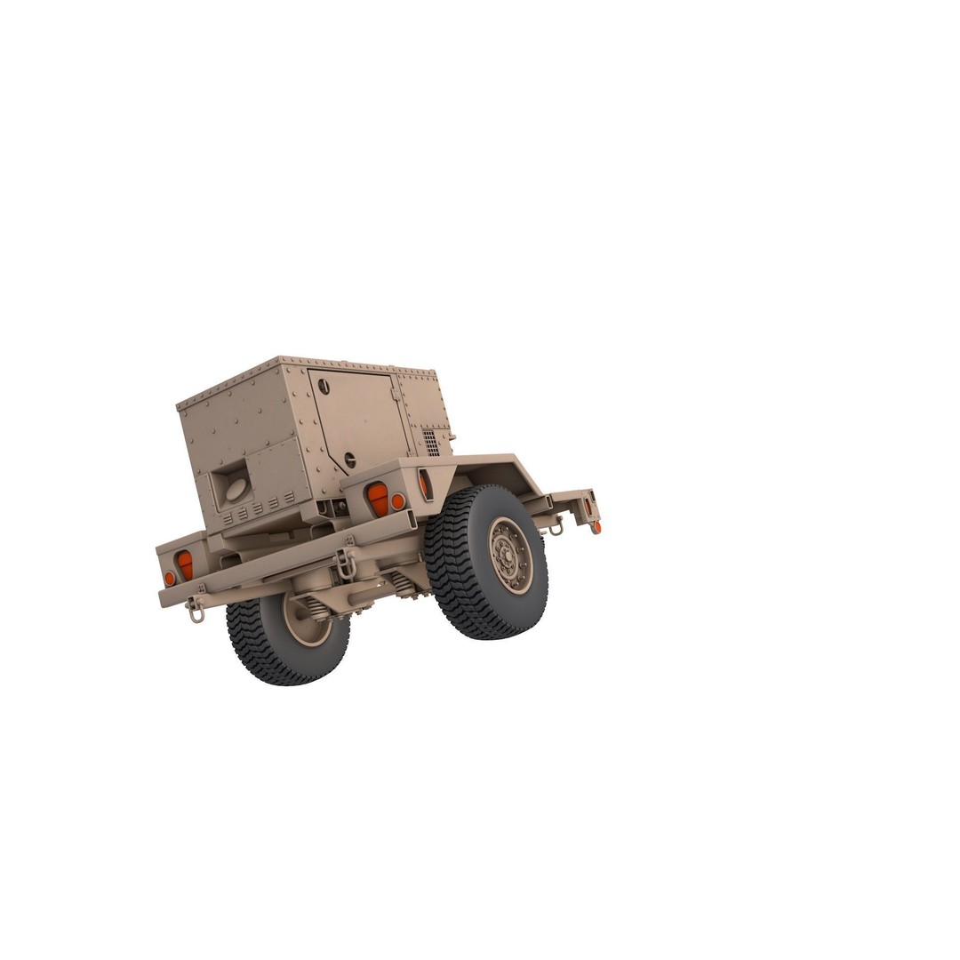 Military Generator MEP 803A 3D Model – High-Quality PBR Asset, FBX, OBJ - View 4