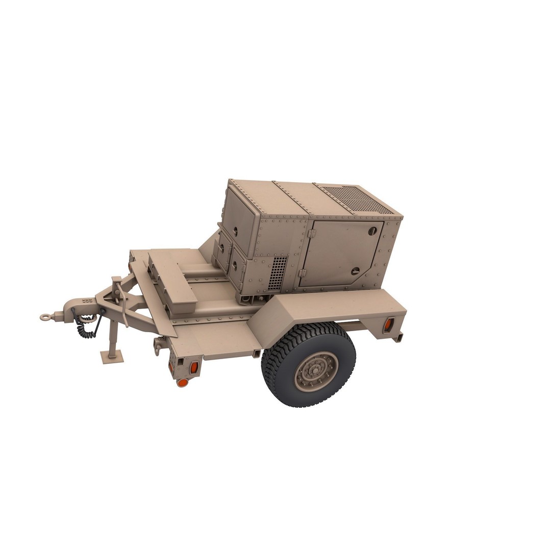 Military Generator MEP 803A 3D Model – High-Quality PBR Asset, FBX, OBJ - View 6