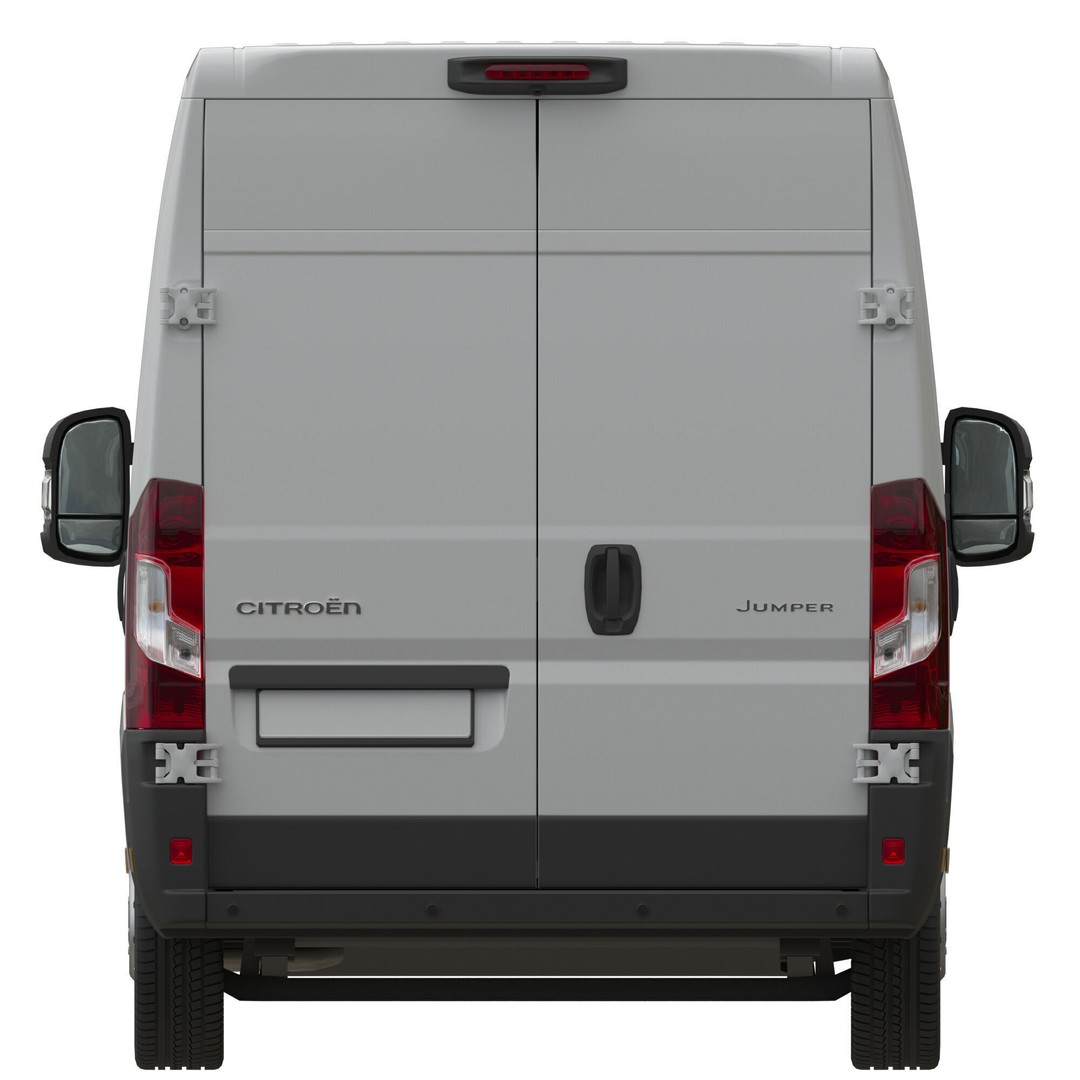 Citroen JUMPER 3D Model – Detailed Cargo Van, FBX, OBJ, Blender - View 10