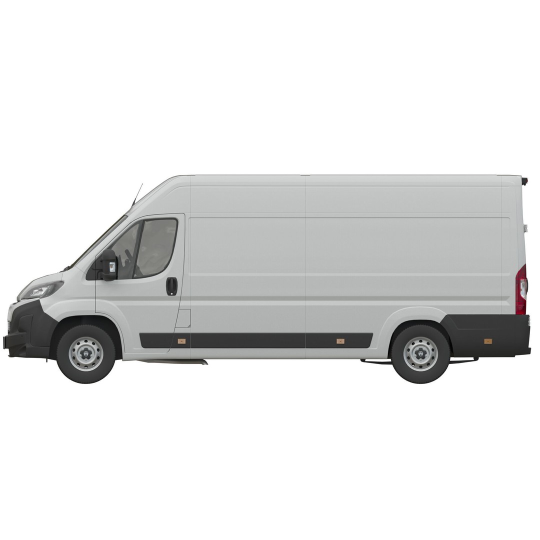 Citroen JUMPER 3D Model – Detailed Cargo Van, FBX, OBJ, Blender - View 12