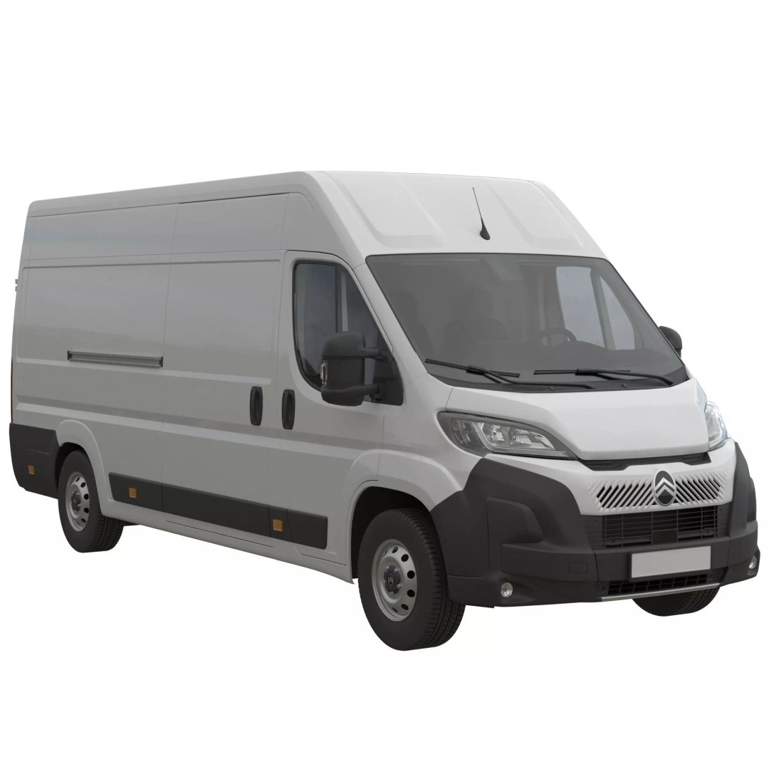 Citroen JUMPER 3D Model – Detailed Cargo Van, FBX, OBJ, Blender - View 2