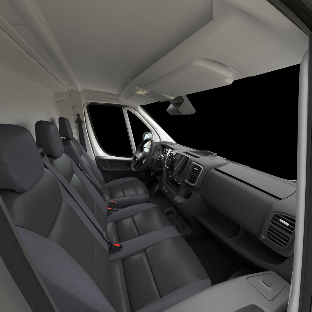 Citroen JUMPER 3D Model – Detailed Cargo Van, FBX, OBJ, Blender - View 28