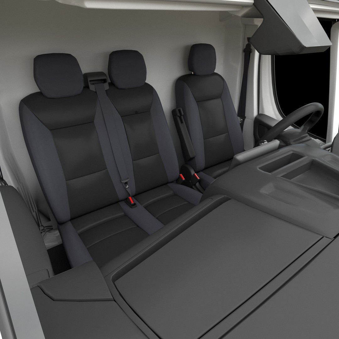 Citroen JUMPER 3D Model – Detailed Cargo Van, FBX, OBJ, Blender - View 29