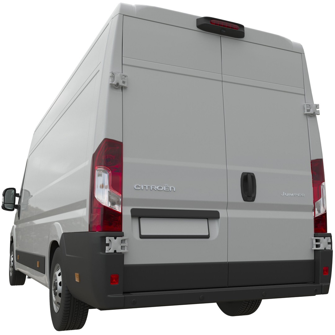 Citroen JUMPER 3D Model – Detailed Cargo Van, FBX, OBJ, Blender - View 5