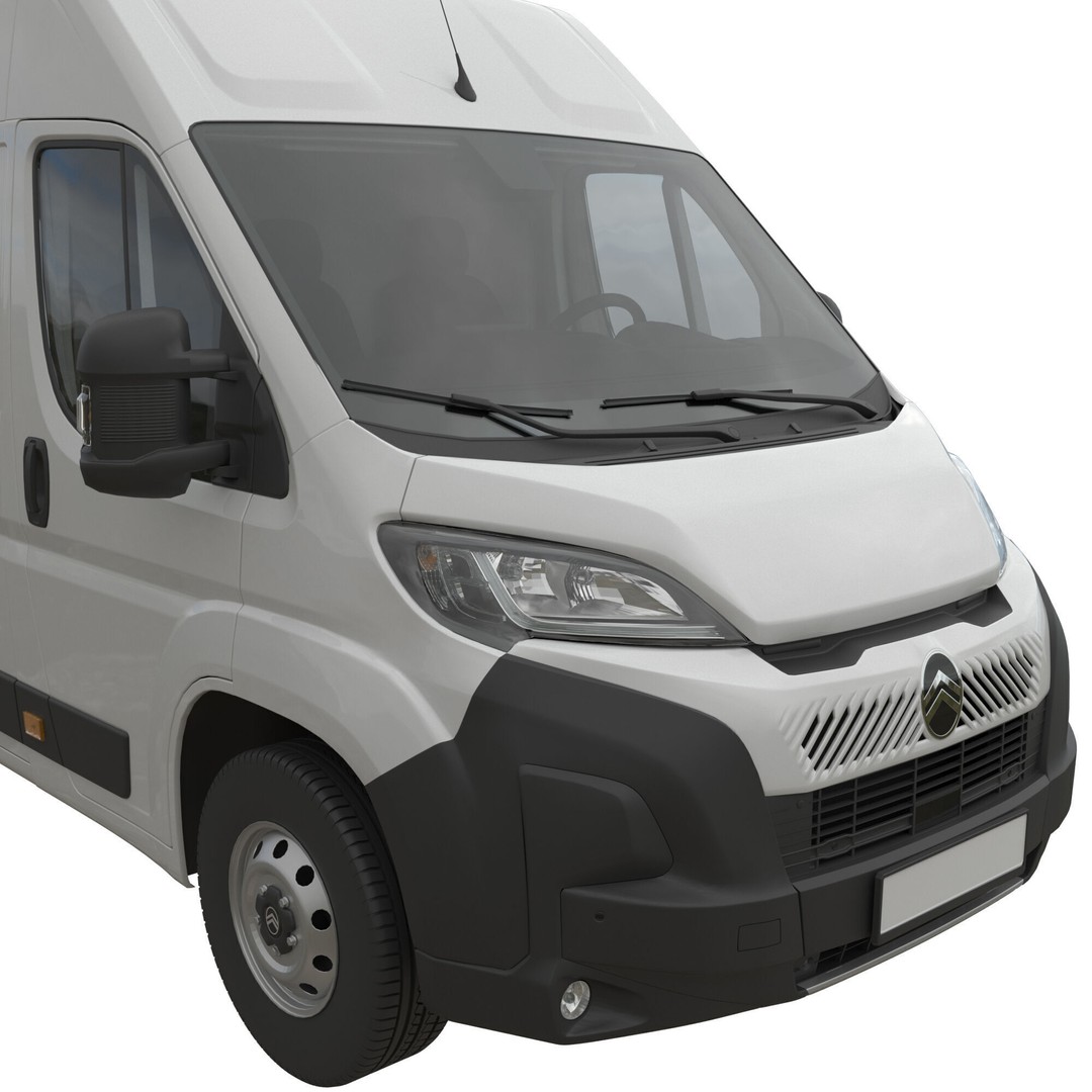 Citroen JUMPER 3D Model – Detailed Cargo Van, FBX, OBJ, Blender - View 7