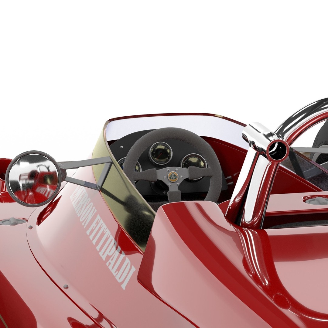 Lotus Type 72 3D Model – Classic Racing Car with Ford Engine - View 5