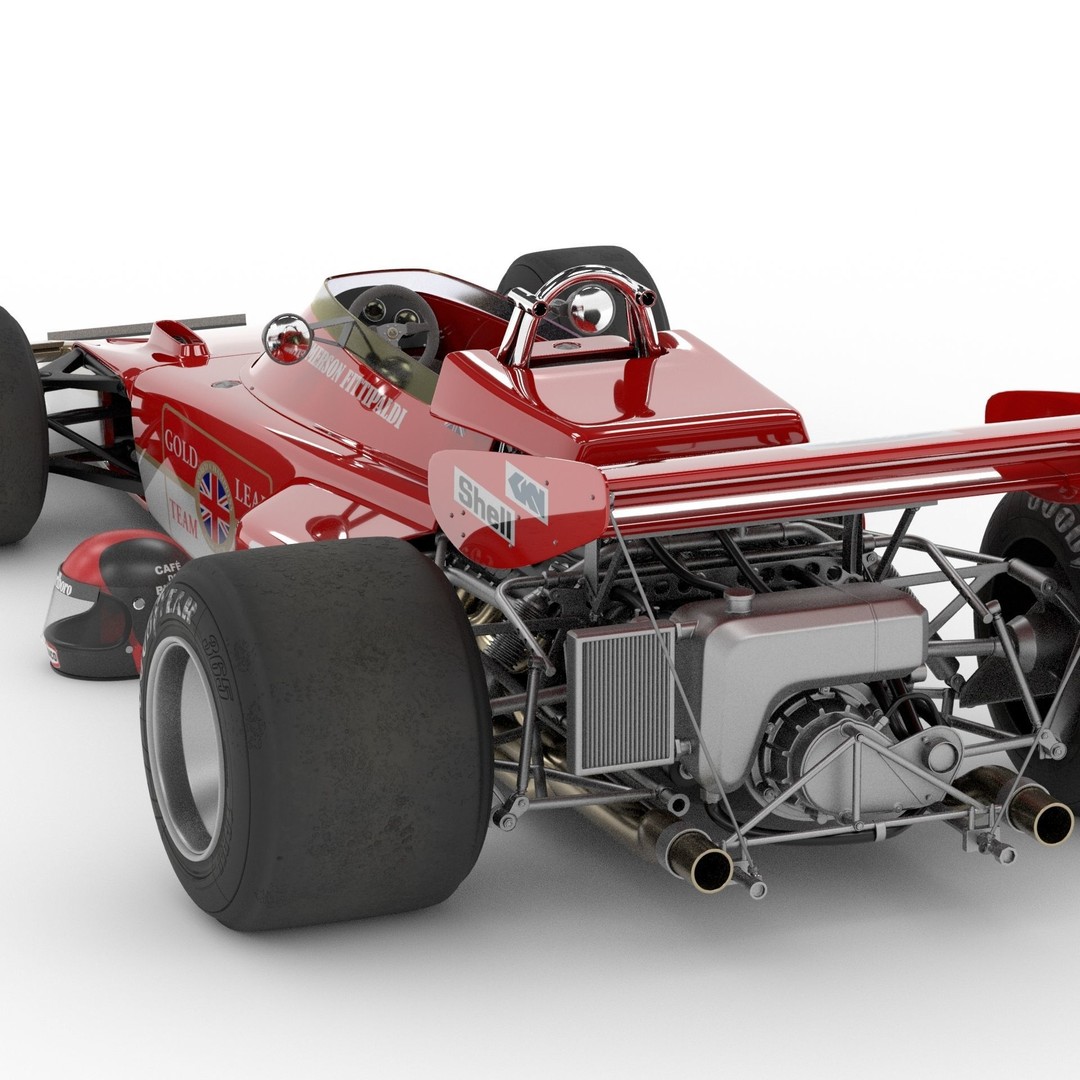 Lotus Type 72 3D Model – Classic Racing Car with Ford Engine - View 6