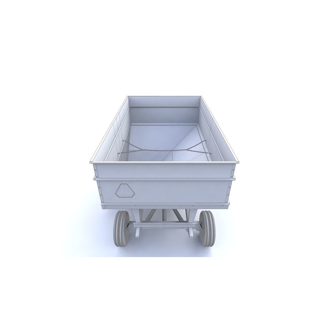 Heider Gravity Flow Wagon 3D Model – High Detail Industrial Asset, FBX