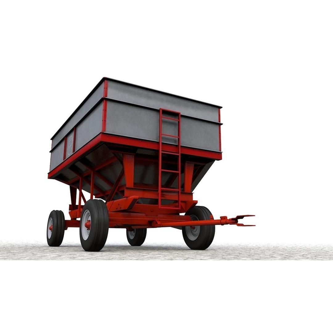 Heider Gravity Flow Wagon 3D Model – High Detail Industrial Asset, FBX - View 10