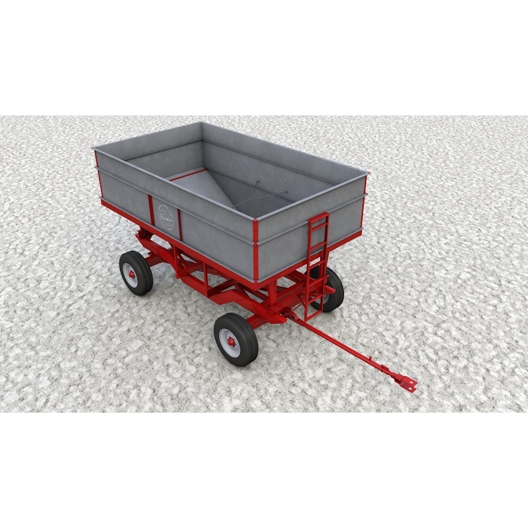 Heider Gravity Flow Wagon 3D Model – High Detail Industrial Asset, FBX - View 13