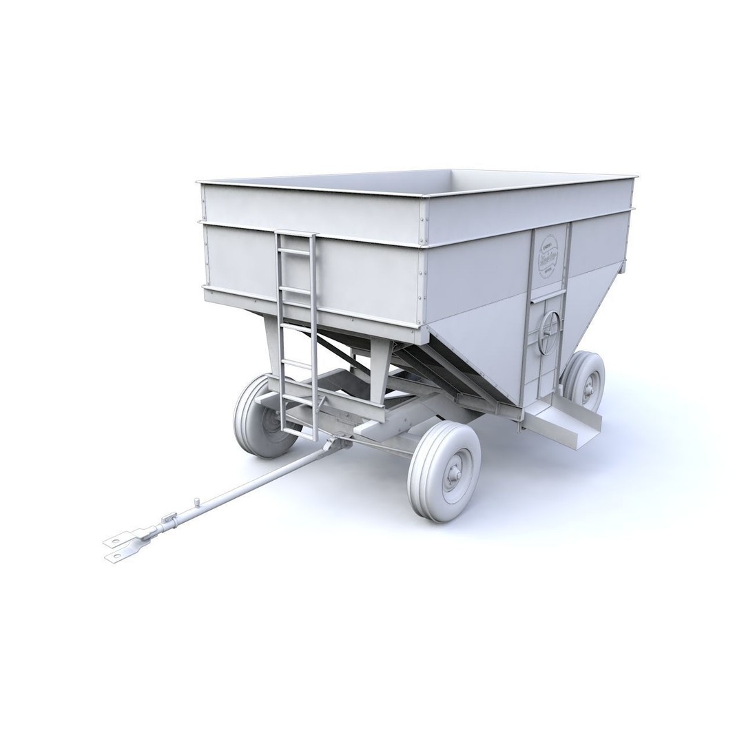 Heider Gravity Flow Wagon 3D Model – High Detail Industrial Asset, FBX - View 17