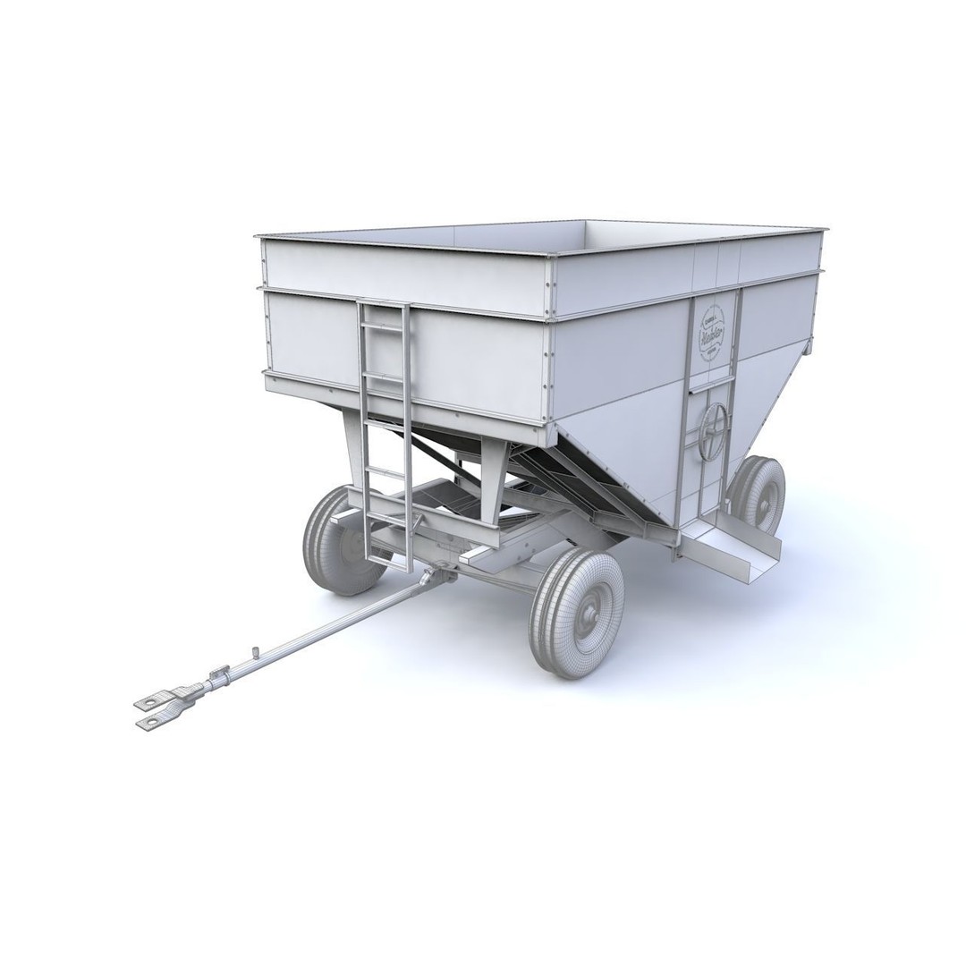Heider Gravity Flow Wagon 3D Model – High Detail Industrial Asset, FBX - View 18