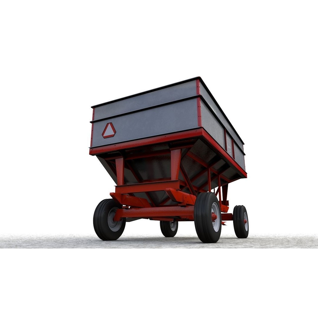 Heider Gravity Flow Wagon 3D Model – High Detail Industrial Asset, FBX - View 9