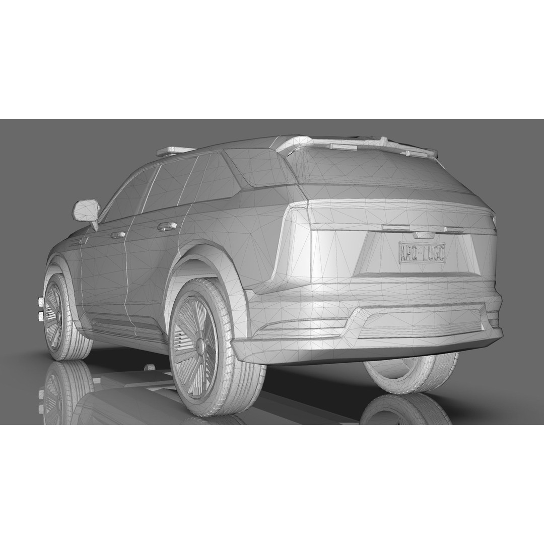 Cadillac Escalade IQ 2024 Police Interceptor 3D Model – Low Poly Game Asset, Blender - View 23
