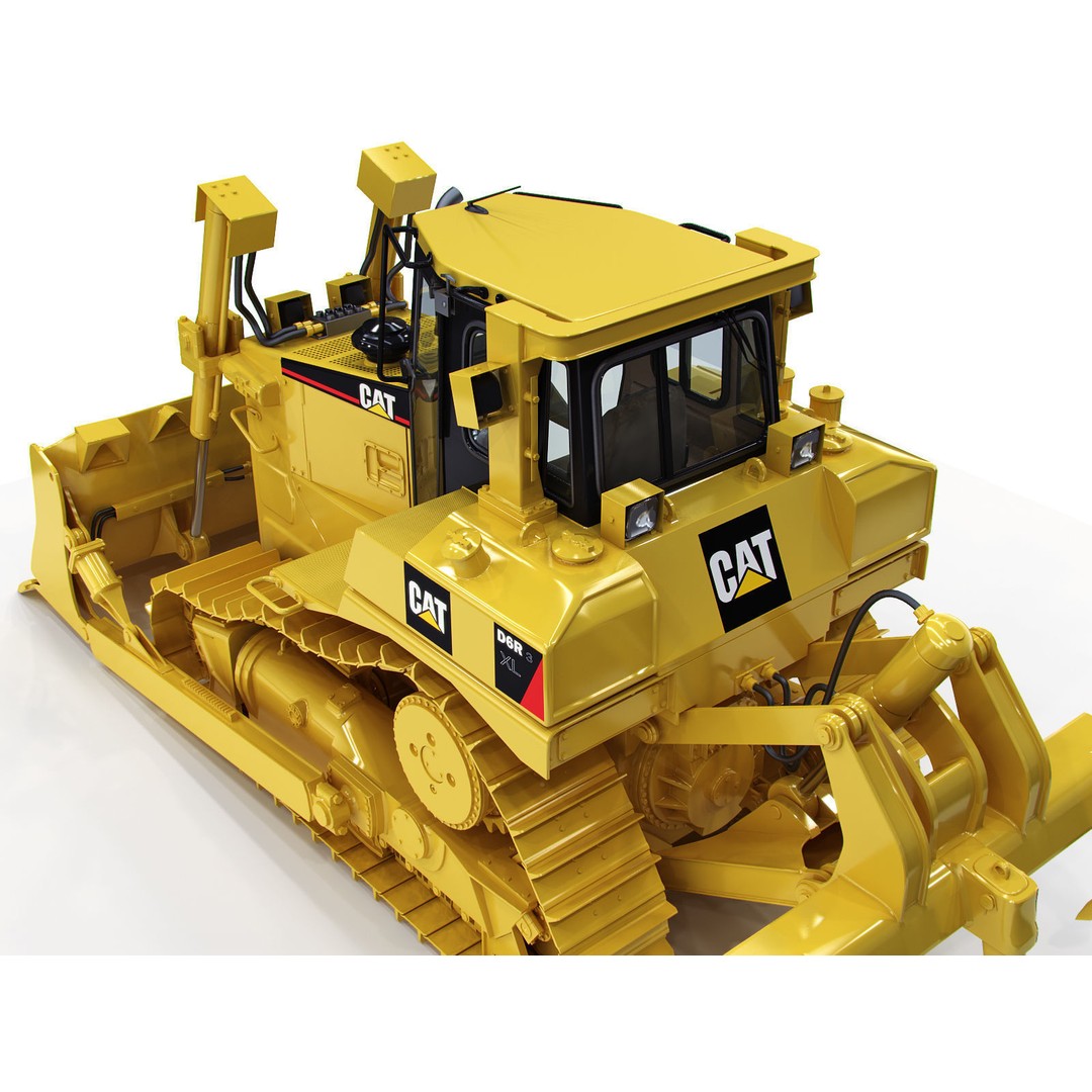 Crawler Dozer D6R 3D Model – High Poly Industrial Machine, FBX, OBJ, Max - View 11