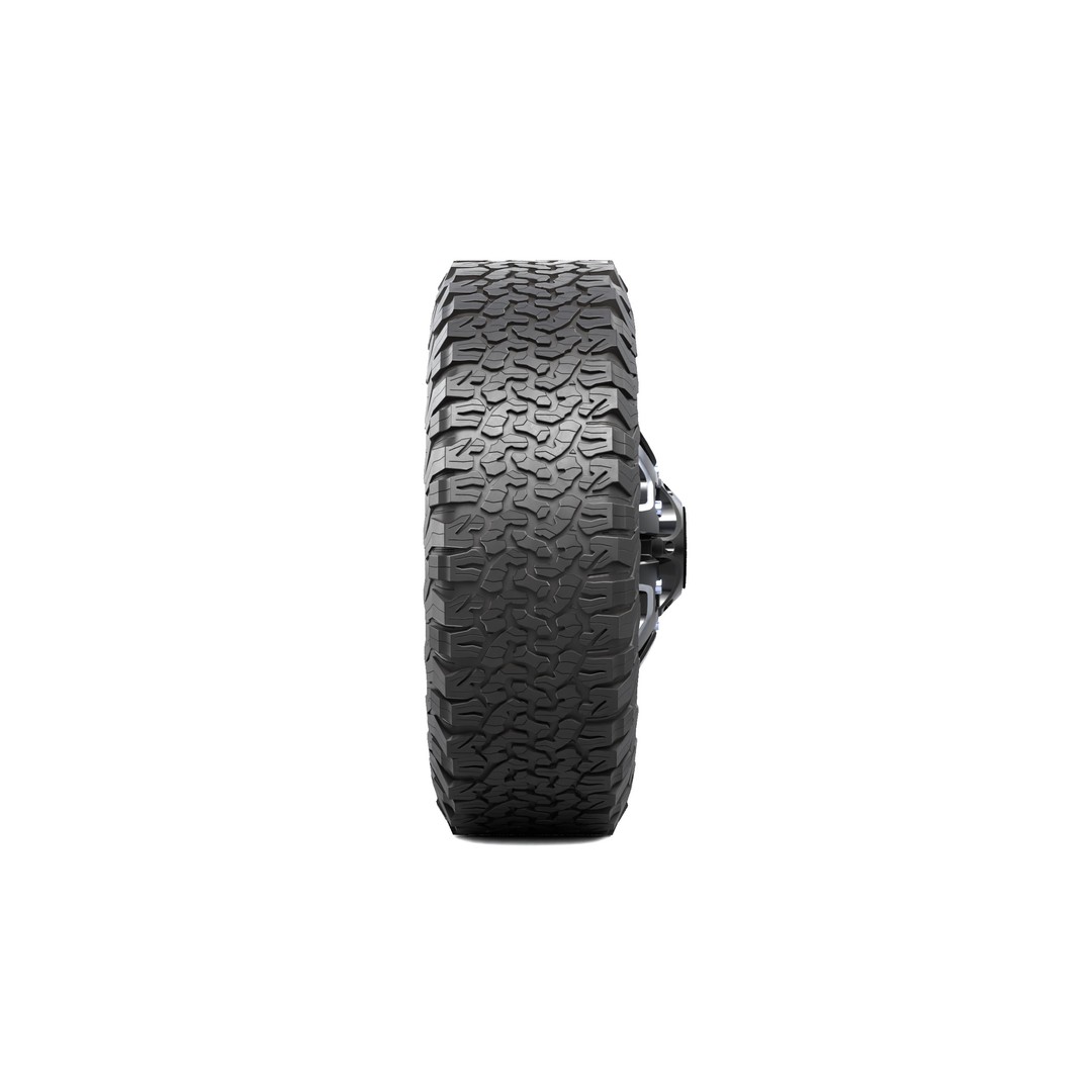 Truck Wheel 3D Model – Low Poly PBR Offroad Asset, FBX, OBJ - View 6