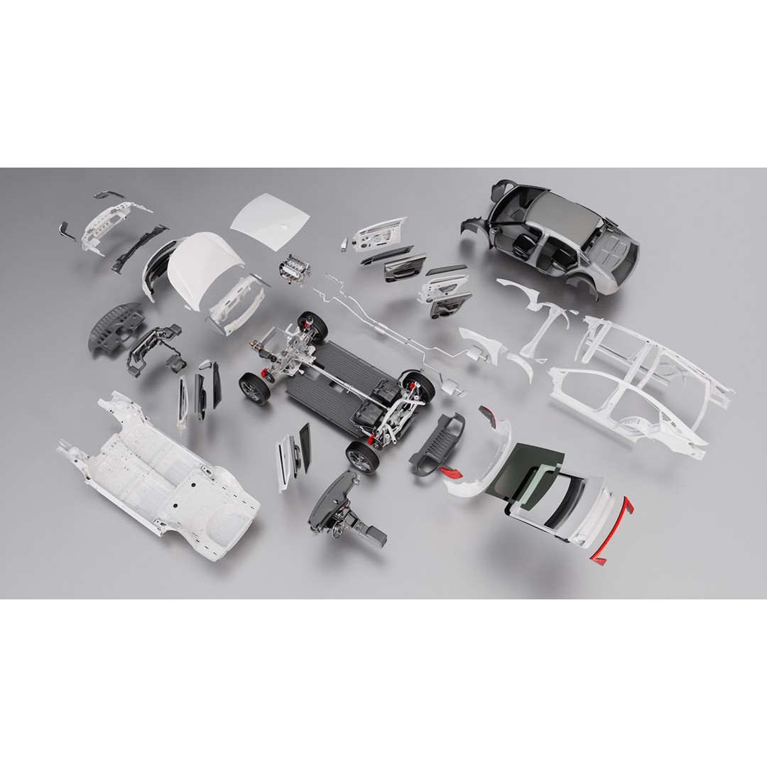Sportback 3D Model – Generic Vehicle Asset with Customizable Features