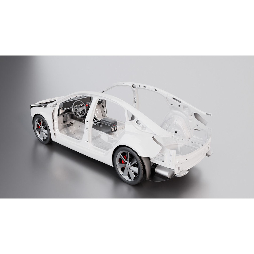 Sportback 3D Model – Generic Vehicle Asset with Customizable Features - View 7